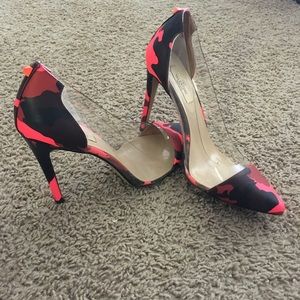 Valentino Garavani Camouflage Pointy Toe heels